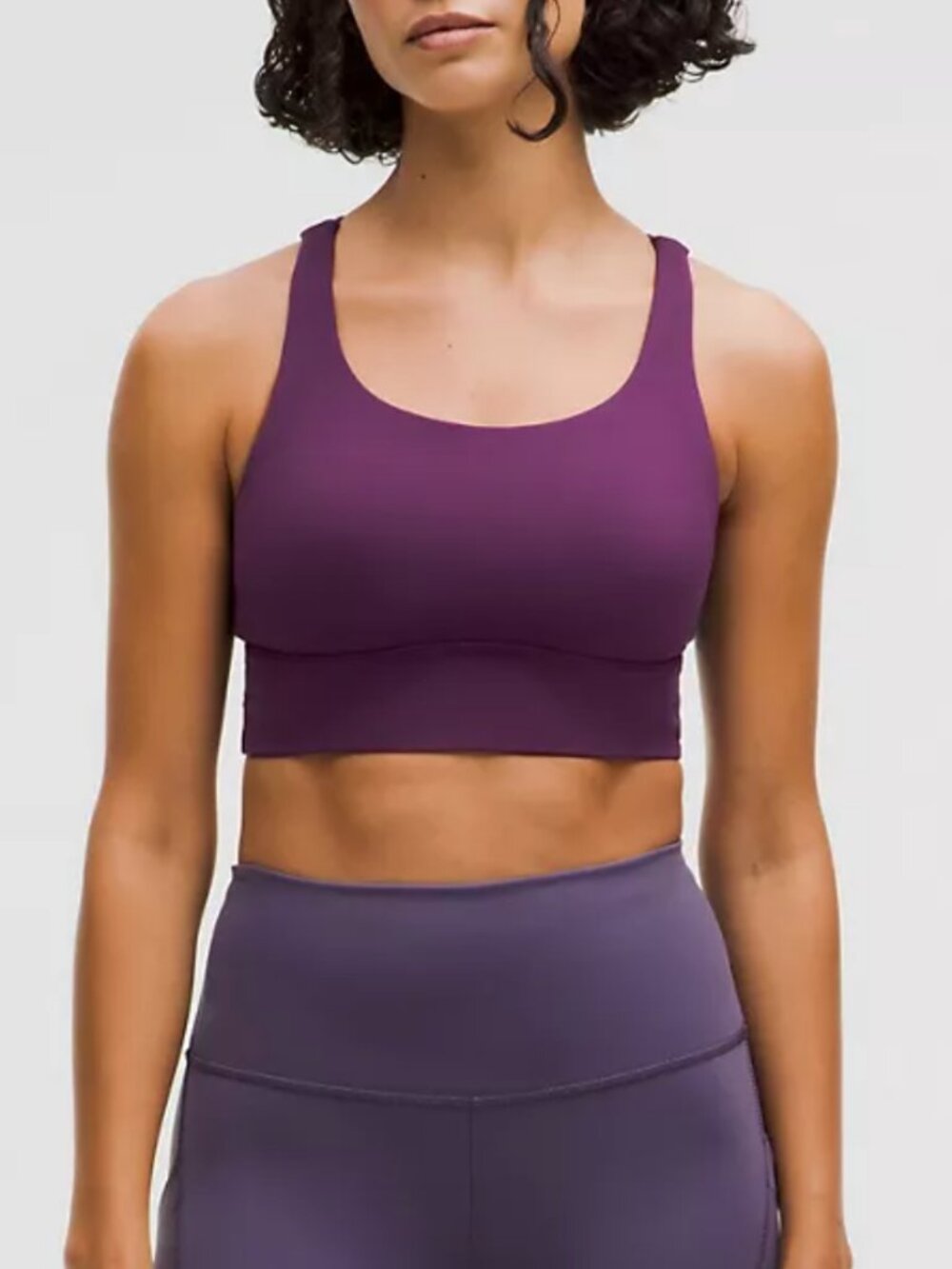 lululemon Energy Longline Bra Medium Support, B–D Cups - Dramatic Magenta Size 6